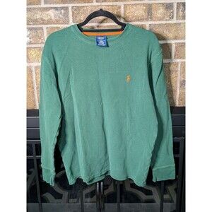 Polo Ralph Lauren Men's green Waffle Pajama Top Size L Preppy Sleepwear Lounge